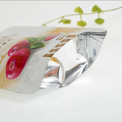 Custom Print Matt Aluminum Foil Plastic Sachet Food Packaging Fruit Doypack Zipper Bags Stand Up Pouch Food Bags