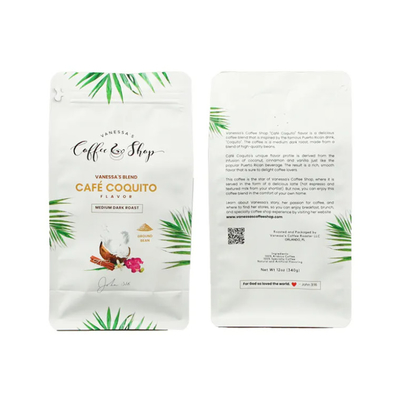 Custom Printing Laminated Heat Sealing Side Gusset Aluminum Foil Plastic Custom Coffee Packaging Pouch Bag