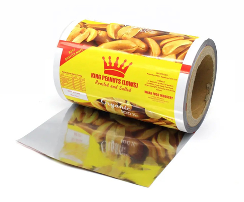 Factory Of Plastic Print Film Roll Used For Snacks/Potato Chips/Nuts Packaging, Laminated Small Bag Snack Packaging Film Roll