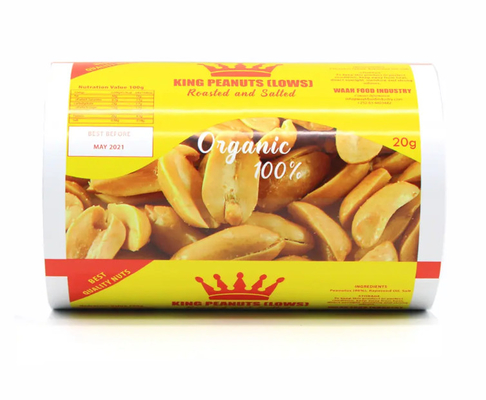 Factory Of Plastic Print Film Roll Used For Snacks/Potato Chips/Nuts Packaging, Laminated Small Bag Snack Packaging Film Roll