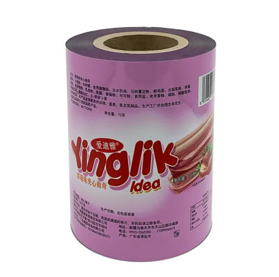 Food Grade Flexible Packaging PET Laminating Film Plastic Laminated Film Roll Form Printed Moisture Proof Customized Soft