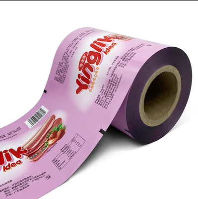 Food Grade Flexible Packaging PET Laminating Film Plastic Laminated Film Roll Form Printed Moisture Proof Customized Soft