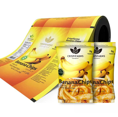 Wholesale Food Grade Printed Chips Packaging Bags Laminate Rolls PET Plastic Bag Roll Mylar Aluminium Packaging Foil Film Roll