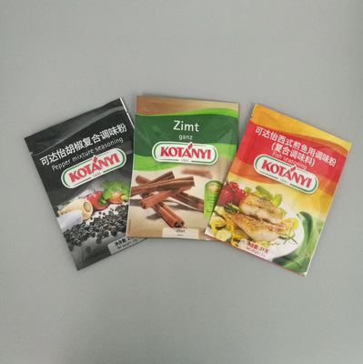 Rosemary Sliced Seasoning Plastic Packaging Small Sachet 3 Sides Sealed Aluminum Bags For Packing