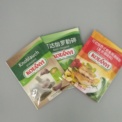 Rosemary Sliced Seasoning Plastic Packaging Small Sachet 3 Sides Sealed Aluminum Bags For Packing