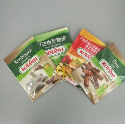 Rosemary Sliced Seasoning Plastic Packaging Small Sachet 3 Sides Sealed Aluminum Bags For Packing