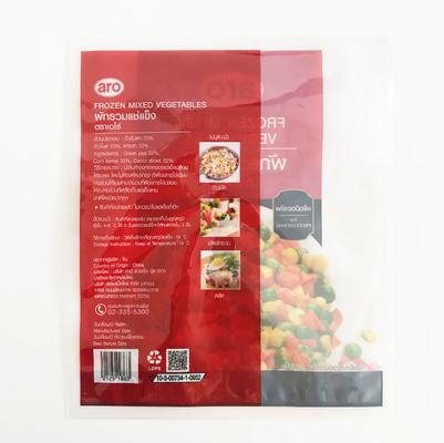 For Food Packaging Three Side Sealed Bag Frozen Vegetable Fruit Packing Bags Vacuum Plastic Customized Custom Sandwich Bags