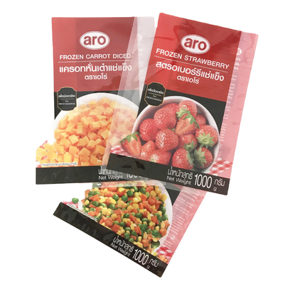 For Food Packaging Three Side Sealed Bag Frozen Vegetable Fruit Packing Bags Vacuum Plastic Customized Custom Sandwich Bags