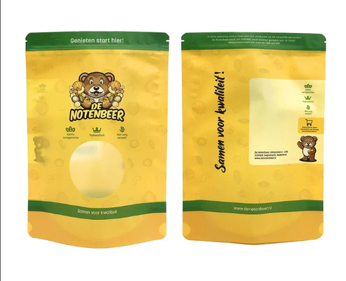 Customized Doypack Stand Up Top Zipper Dried Fruit Food Package Pouch Peanut Walnut Bag Pine Peanuts Mixed Cashew Nuts Packaging