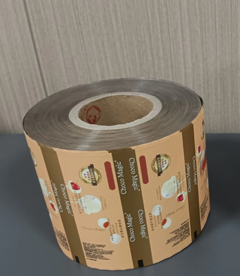 Laminated Custom Printed Food Grade Aluminum Foil Easy Tear Roll Film Food Packaging