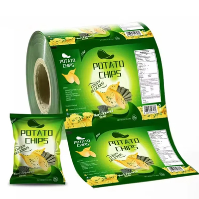 Automatic Packaging Biodegradable Plastic Film Chips Roll Film Sachet Plastic Film For Snack