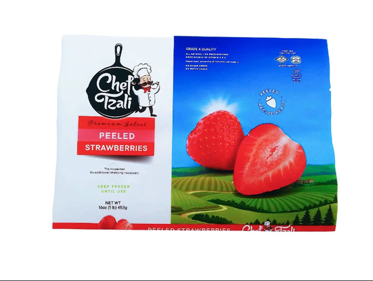 Hot Sale Heat-Sealed Vacuum Pouch With Custom Logo For Frozen Fruit Vegetable Milk Sugar Pet Food Jelly Storage Food Packaging