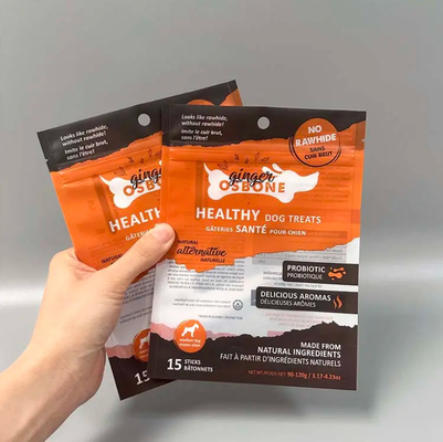 Custom Print 3 Side Seal Transparent Sachet Cat Dog Food Snack Sachet Packaging Mylar Bag