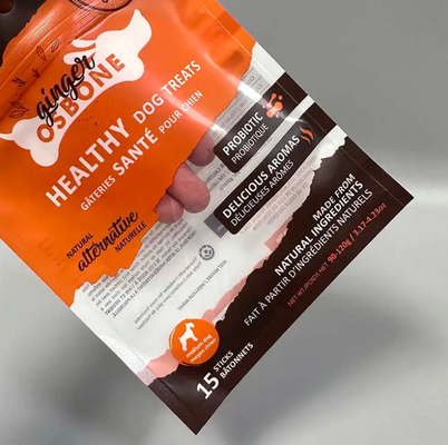 Custom Print 3 Side Seal Transparent Sachet Cat Dog Food Snack Sachet Packaging Mylar Bag