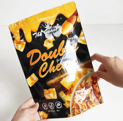 Custom Printing Heat Sealable Corn Snack Packaging Bag Plastic Laminate AL Food Packaging Stand Up Pouch