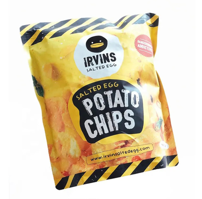 Potato Chips Packaging Customization Ziplock Stand Up Aluminum Foil Plastic Food Packet Pouch Bag For Crisps Snack Food