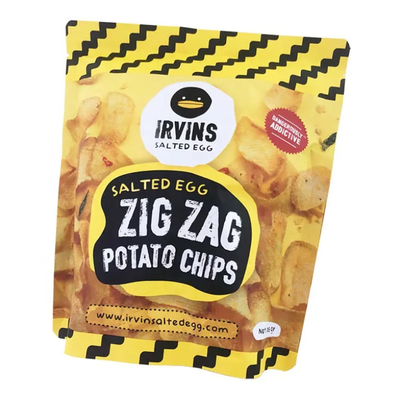 Potato Chips Packaging Customization Ziplock Stand Up Aluminum Foil Plastic Food Packet Pouch Bag For Crisps Snack Food