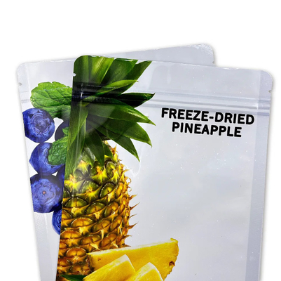 Glossy Stand Up Zipper Pouch For Freeze Dried Fruit Packaging Bag Print Food PE Heat Seal Digital Printing Cake Bag Retort Pouch