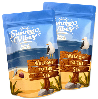 Printing Plastic Bag Manufacturer Full Printing Stand Up Zip Lock Pouch Mylar Packaging Bag