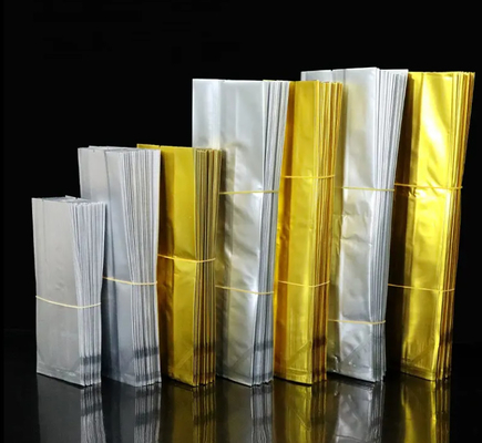Custom Design Print Aluminum Foil Mylar Stand Up Pouch Hot Seal Side Gusset Bags Food Tea Coffer Packaging Bag Pouch With Logo
