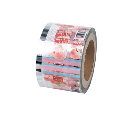 Custom Printing Sachet Packaging Roll Film Food Grade Pe Bopp Candy Lollipop Chocolate Food Auto-Packaging Roll Film