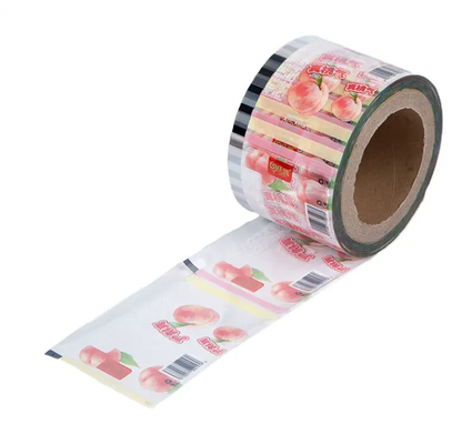 Custom Printing Sachet Packaging Roll Film Food Grade Pe Bopp Candy Lollipop Chocolate Food Auto-Packaging Roll Film