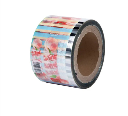 Custom Printing Sachet Packaging Roll Film Food Grade Pe Bopp Candy Lollipop Chocolate Food Auto-Packaging Roll Film