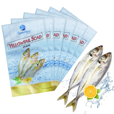 Custom Printer Heat Seal Three Side Leak Proof Sleeves Vacuum Plastic Frozen Food Packaging Pouch Bag