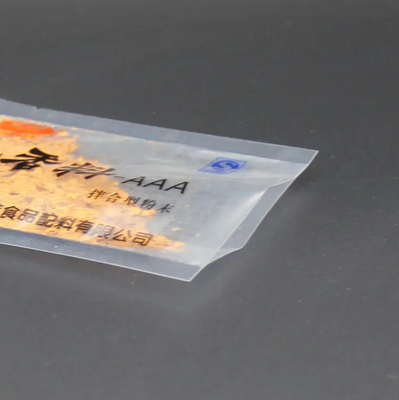 Eco Friendly Custom Printed Plastic Small Bag Seasoning Spices Sugar 3 Side Sealing Transparent Food Packaging Sachet