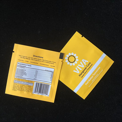 Polysmarts Recyclable 3 Side Seal Heat Seal Bag Reclosable Aluminum Foil 3 Side Seal Bag With Customized Design