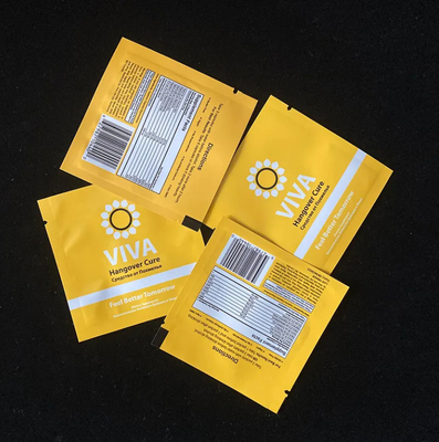Polysmarts Recyclable 3 Side Seal Heat Seal Bag Reclosable Aluminum Foil 3 Side Seal Bag With Customized Design
