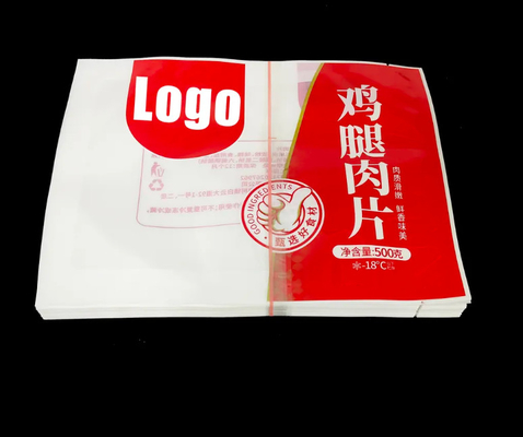 Custom Printed Logo Meat PE Nylon Tear Notch Clear Heat Seal Packaging Bags Food Grade Vacuum Seal Bags
