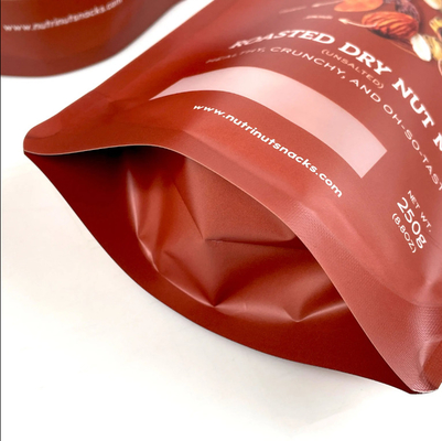 Custom Printed Aluminium Foil Bags Biscuits Nuts Tea Coffee Food Packaging Plastic Zip Stand Up Pouches
