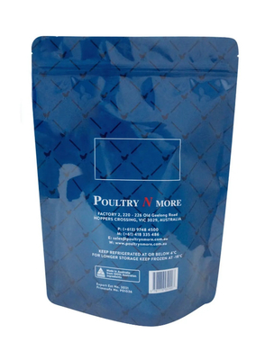 Flexible Plastic Frozen Chicken Food Packaging Stand Up Pouch Zipper Bag