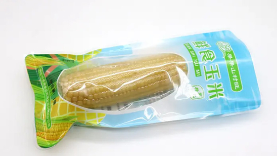 Custom Food Grade Sweet Corn Vacuum Pouches Storage Seal Bag