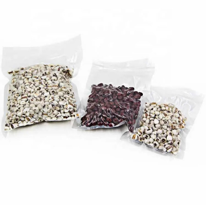 In Stock And Custom Clear Transparent Nylon PE Laminated Plastic Food Storage Packaging Chamber Vacuum Sealer Bags