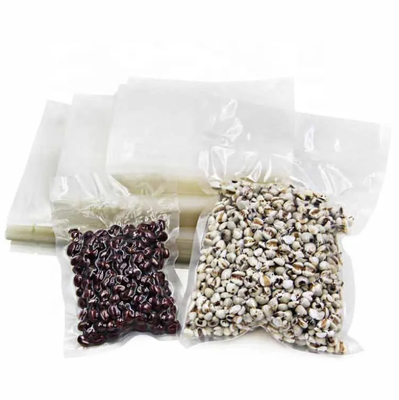 In Stock And Custom Clear Transparent Nylon PE Laminated Plastic Food Storage Packaging Chamber Vacuum Sealer Bags