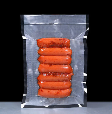 China Supplier Wholesale Vacuum Seal Bag Textured Embossed Black Transparent Food Packaging Vacuum Sealer Bags