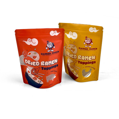 Reusable Sealed Plastic Zipper Bag Biscuit Snack Food Stand-Up Pouch Moisture-Proof Sealed Packaging Bag