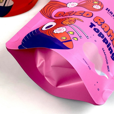 Reusable Sealed Plastic Zipper Bag Biscuit Snack Food Stand-Up Pouch Moisture-Proof Sealed Packaging Bag
