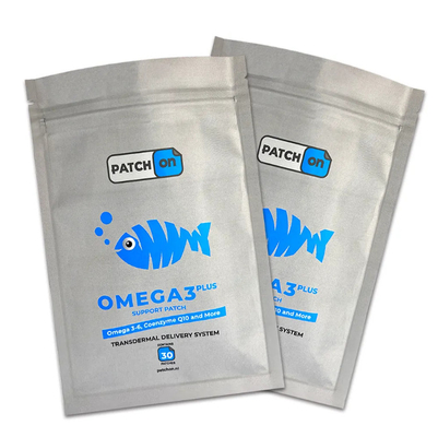 Custom Printed Heat Seal Plastic Bags Food Grade Aluminum Foil Three-Side Seal Packaging With Reusable Zipper For Patches