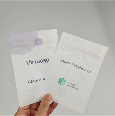 Three Side Sealed Small Bags Biodegradable Custom Printing Sachet For Coffee Tea Candy Snack Edible Packaging Sample Bags