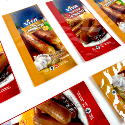 Custom Seal Bags Cooked Food Frozen Food Bags Plastic Packaging Triple Seal Bags