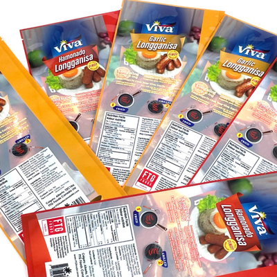 Custom Seal Bags Cooked Food Frozen Food Bags Plastic Packaging Triple Seal Bags