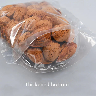 Food Ziplock Clear Custom Print Stand Up Pouch Zip Lock Packaging Plastic Transparent Bag With Zipper