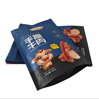 PET/VMPET/PE Matte Vertical Zipper Bag With UV Printing High For Barrier Design Food Grade Feature