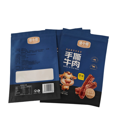 PET/VMPET/PE Matte Vertical Zipper Bag With UV Printing High For Barrier Design Food Grade Feature