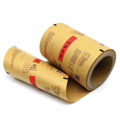 Customized Kraft Paper Packaging And Plastic Film Roll For Tea Biscuits, Food Fries - Biodegradable And Food Grade