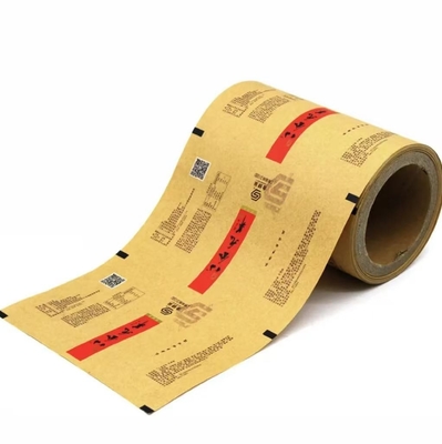 Customized Kraft Paper Packaging And Plastic Film Roll For Tea Biscuits, Food Fries - Biodegradable And Food Grade