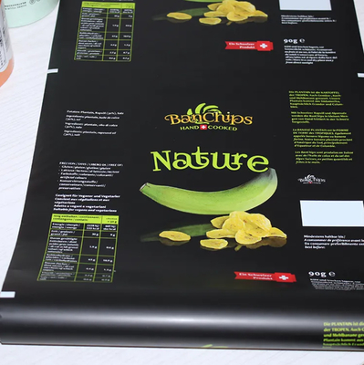Customized Heat Sealed Flexible Packaging Film For Snack Food, Potatoes, Corn Tortillas, Cornmeal, Banana Slices
